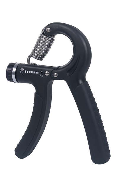 Adjustable black grip strength trainer for hand and forearm workouts – MyFitnesstools
