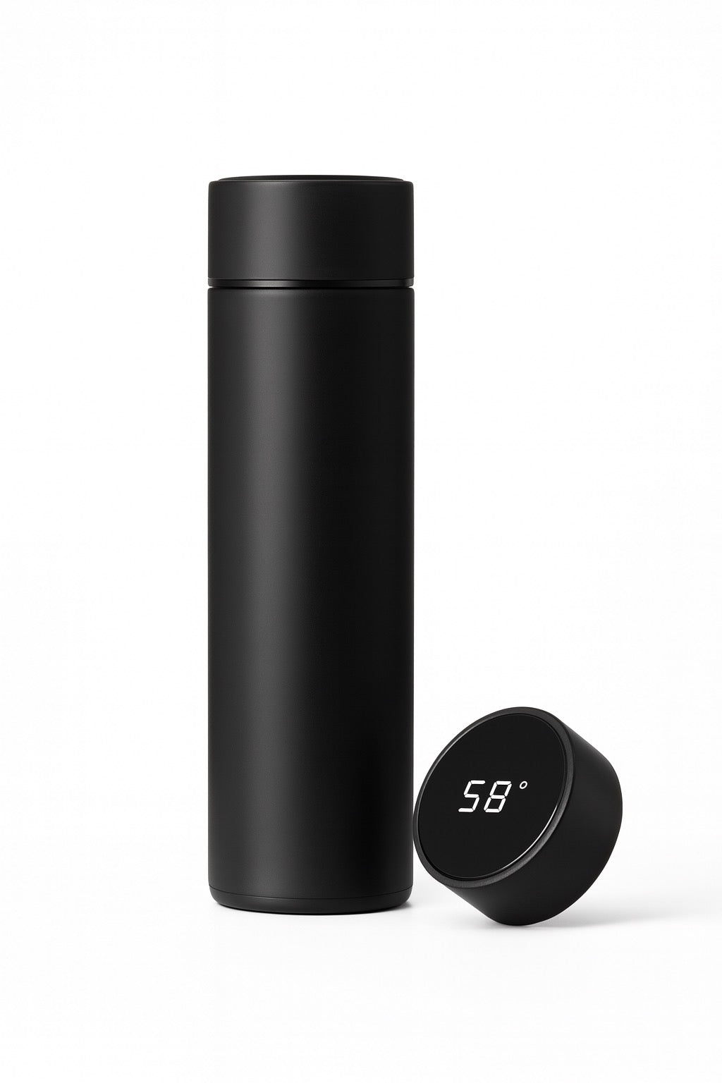 500ml black fitness water bottle with modern design – MyFitnesstools