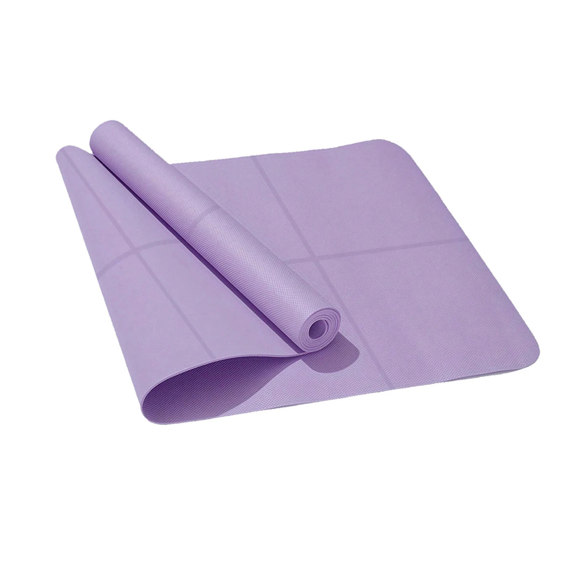 Purple non-slip yoga mat for home workouts and flexibility training – MyFitnesstools